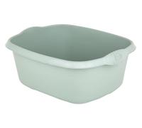 Silver Sage 39cm Rectangular Washing Up Bowl Plastic Kitchen Organiser Sink Holder High Gloss Chic Finish (Silver Sage)