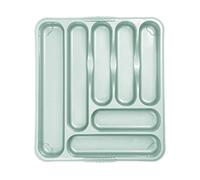 SILVER SAGE Premium 7 Compartment Plastic Cutlery Tray - Large Kitchen Drawer Organiser For Knives, Forks, Spoons & Utensils | Durable, Space-Saving Drawer Storage Solution