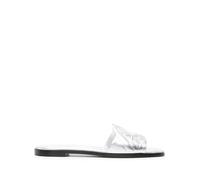 Silver Sandal 8100 Stylish Model - female - Alexander McQueen - Sliders - Gray - 3 UK - Shoes 3 UK