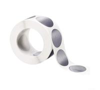 Silver Scratch Off Labels 1 Inch 300 PCS Roll for Crafts | 300 silver round stickers, 25mm diameter, easy paste and scratch, protects content, for ideal for DIY games
