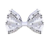 Silver Sequin Bow Ties Accessory for Fancy Dress