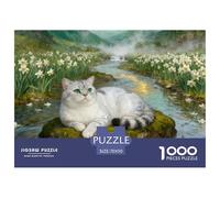 Silver Shaded British Short Hair1000 Piece Puzzle Educational Game Cute Cats A Challenging Puzzle for The Whole Family 70x50cm/1000pcs