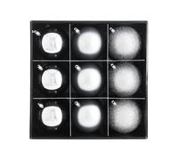 Silver Shatterproof Baubles