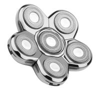 Silver Shaver, Bare with 6D Six Blades and 75mm Diameter, Replacement for Bare Shavers for Men, Skull Shaver, Pitbull Skull Shaver, Men's Shaver