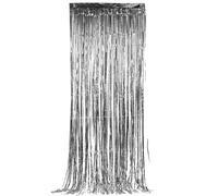 Silver shimmer curtain 91 x 244 cm