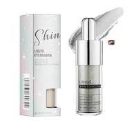 Silver Shimmer Liquid Eyeshadow with Glitter Particles - 5ml Waterproof Smudge-Proof Formula for Long-Lasting Metallic Sparkle Eyelid Makeup on Festivals Special Occasions Party
