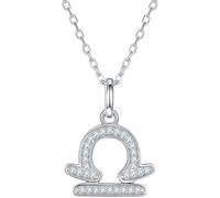 Silver Shining Necklaces Necklace Twelve Constellations Moissanite Inlay Necklace Dainty 12 Pendant Necklace for Women