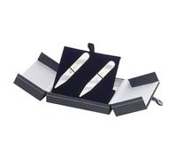 Silver Shirt Collar Stiffener Stays Solid 925 Sterling Silver British Made by Broadway & Co. Gift Cased Perfect for Fathers Day