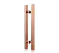 Silver Shower Door Handle, Bathroom Glass Grab Bar & Towel Bar, 200mm-800mm Hole Centers, Rose Gold Option, Durable Bath Door Hardware for Easy Grip & Stylish Upgrade