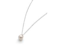 Silver Single Real Seed Pearl Necklace Elk & Bloom Silver One Size