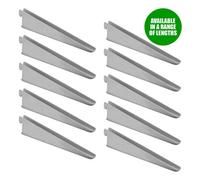 Silver Single Twin Slot Bracket - 370mm X 10
