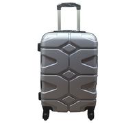 (Silver, Small) Hampton & Stewart Hard Shell Extra Large Suitcase