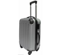 (Silver, Small) Hampton & Stewart Spinner wheel HardShell Suitcase