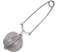 Silver Snap Ball Tea Strainer with Handle,Tea Strainer Ball Stainless Steel Tea Infuser Filter for Loose Leaf Tea Spices Seasonings,Easy to Clean,Tea Filters,Home and Kitchen,Tea Strainers and Filters