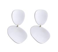 Silver So Geometric Colorful Women Drop Earrings European Brand Femme Party Jewelry Accessories Christmas Day Brincos Gifts For Girlfriend, Wife, Sister, Daughter, Mother