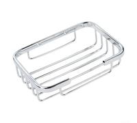 Silver Soap Dish Rack Stainless Steel Bathroom | Sleek silver design, matches modern decor, sturdy construction, long-lasting bathroom accessory