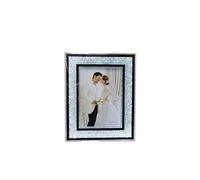 Silver Sparkle Bling Crushed Diamond Display | A4 20 X 25 cm(8 "X 10 ") wall gallery Light illuminated photo frame stand for living room office home decoration ornament| Wedding Birthday Gift