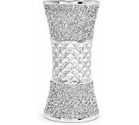 Silver Sparkle Flower Vase Different Size Crushed Diamonte Bling Textured Home Decoration Display Ornament (Choose the Perfect Vase Size for Your Home, Office, or Any Space 20CM, 25CM, 30CM) (35cm)