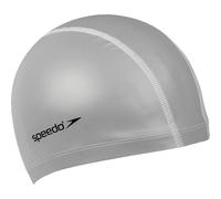 Speedo Unisex-Adult Pace Swimming Cap | Comfort Fit, Silver, One Size