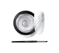 Silver Spider Nail Gel Polish Kit Nail Spider Gel Paint For Nail Art Polish Brush Spider Nail Gel Art Paint For Nails Pulling Line Silk Drawing Painting Uv Led Black White Gel Nail Polish Kit