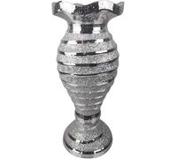 Silver Spiral Mirrored Floor Vase Crushed Diamond Romany Mosaic Italian-Style Sparkly Flower Pot - 60CM Tall for Living Room & Home Décor