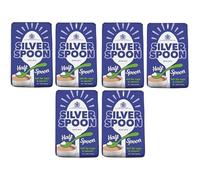 Silver Spoon Half Spoon Granulated Sugar - 1kg (Pack of 6) | Sweetness with Fewer Calories | Half the Sugar per Teaspoon | Ideal for Tea, Coffee & Baking