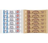 Silver Spoon White & Billington's Brown Sugar Sticks 2g | 100 White + 100 Brown (200 Total) | Individually Wrapped Sugar Sachets for Tea, Coffee, Office & Catering