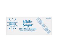 Silver Spoon White Sugar Stick Sachets - 1000 × 2g (Total 2kg) | Portion-Controlled Sugar Sticks | Perfect for Tea, Coffee & Catering | Hygienic & Individually Wrapped