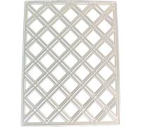 Silver Square Metal Embossing Stencils Embossing Paper Stencil for Scrapbooking, Card Making and Photo Album Greeting Cards Decoration Scrapbooking Cutting Dies