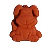 Silver-Stage Dog Baking Mould Dog Silicone Cake Mould for Children's Birthday Parties Baking Ice Chocolate Bread Dessert Pudding - BPA Free Silicone Mould Mini Brownie Pudding Mould Birthday (Light
