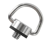 Silver Stainless Steel 1/4Inch Screw with D Rings for Lens Collar and Tripods Accessories Quick Release Plate Screw