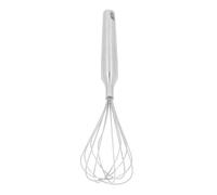 Silver Stainless Steel Egg Whisk Blender, Hand Push Egg Beater for Home Kitchen, Manual Egg Scrambler with Comfortable Grip and Durable 304 Stainless Steel Construction