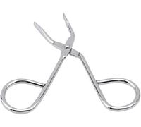 Silver Stainless Steel Eyebrow Scissors Tweezer,Elbow Pliers Clip Scissors,Flat Tip Tweezer Hairs Plucker Hair Removal Tweezers, Shave and Hairs Removalc