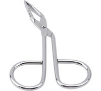 Silver Stainless Steel Eyebrow Scissors Tweezers,Elbow Pliers Clip Scissors,Flat Tip Tweezers Hair Plucker Hair Removal Tweezers, Shave and Hair Removal Tweezers Women's