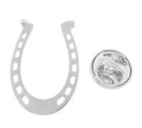 Silver Stainless Steel Horseshoe Brooch for Cowboy Hats