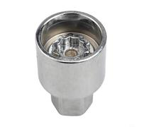 Silver Stainless Steel Rim Lock Adapter For Seat With Unique Key Code Anti Theft Security System To Protect Alloy Wheels From Theft And Damage Part Number 3d0698137 Size 525 Metal Construction