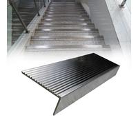 Silver Stair Nose Edging TrimMetal Step Nosing Protector for Stairs Custom LShaped Molding (150cm 5x5cm) for Residential/Commercial Use Durable & Stylish Edge Strips