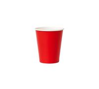 Silver Star - 300ml /10oz Half Pint Size Red Disposable Paper Cups - Perfect for Beer, Soft Drinks, Juice, and Cold Beverages (500)
