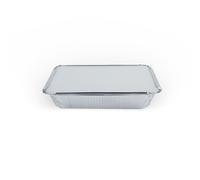 Silver Star - 9" x 9" x 1.5" Aluminium Foil Containers with Lids | Heavy-Duty Food Trays for Lasagna, Meal Prep & Takeaway | Oven & Freezer Safe | Made in UK (50)