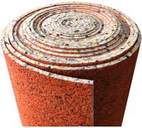 Silver Star Carpet Underlay, Polyurethane Foam, 8mm 10mm 12mm Thick, High Density, 137cm Width, Noise Reduction (8mm Thick - 5m2)