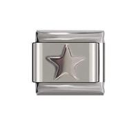 Silver Star Charm - fits all 9mm Classic Italian style Bracelet - UK stock
