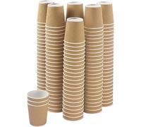 Silver Star Ripple-Walled Paper Cups - 500 Pack, 12oz/360ml, Leak-Proof Disposable Cups for Hot Drinks - Eco-Friendly & Biodegradable, Perfect for Home, Office, Parties, and Events