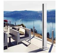 Silver Steel Fence Post Holder Indoor UsCountDecor Functal Support System for Gars and Patios