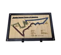 Silver-Stone Grand Prix Circuit Art - Formula 1 Track Layout - Motorsport Memorabilia - 3D Wooden Display for F1 Fans, Man Cave (Austin USA)