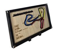 Silver-Stone Grand Prix Circuit Art - Formula 1 Track Layout - Motorsport Memorabilia - 3D Wooden Display for F1 Fans, Man Cave (Zandvoort Netherlands)