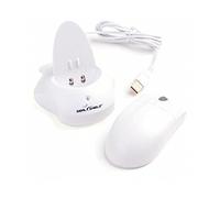 SILVER STORM White Wireless Waterproof Antimicrobial Scroll Wheel Mouse - Encrypted