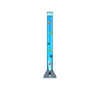 (Silver) Straame 90cm Colour Changing LED Light Bubble Fish Mood Lamp with Colourful Artificial Tropical Fishes,Sensory Relaxing Atmosphere Mood Light(90cm)