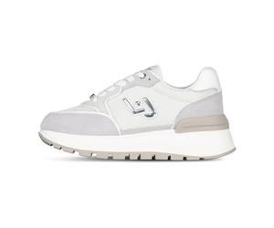Silver Strass Logo Trainers - female - Liu Jo - Sneakers - White - 8 UK - Shoes 8 UK