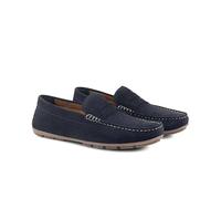 Silver Street London Bari Premium Suede Driving Loafers Shoes for Men Extra Padded Breathable Mens Casual Shoes Comfortable Moccasins Slip On Men Flats, Navy, UK 8