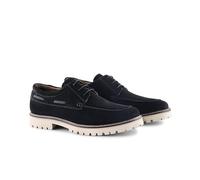 Silver Street London Beckenham Premium Suede Casual Shoes for Men Extra Padded Breathable Mens Apron Fron Shoes Comfortable Moccasins Lace Up, Navy, UK 9